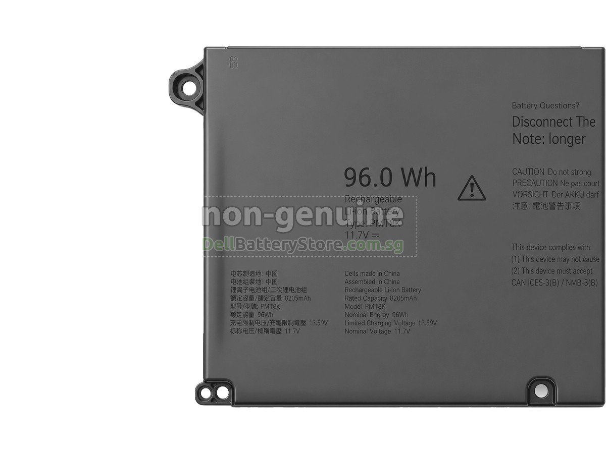 Dell Alienware 16 AURORA AC16250 replacement battery