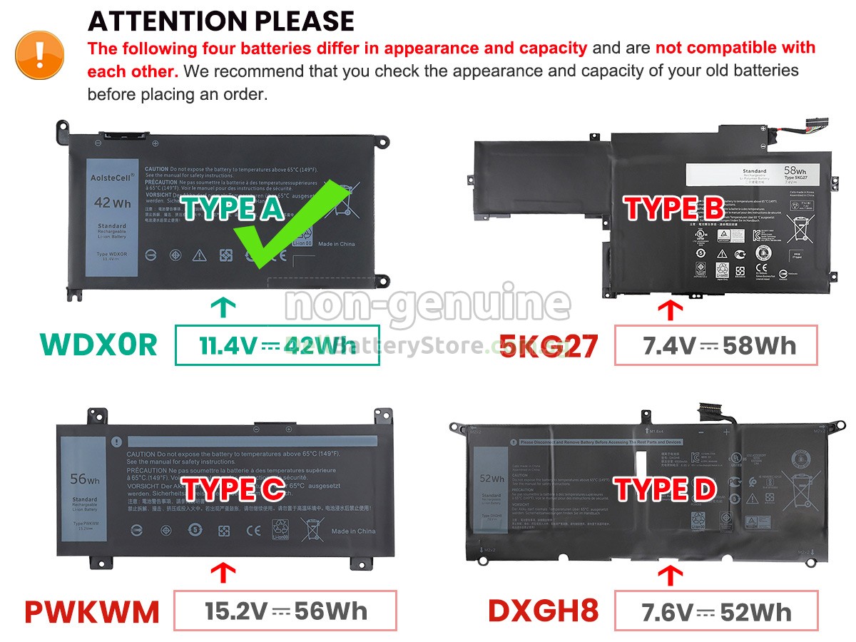 Dell Inspiron 14 7000 replacement battery
